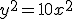 y^{2}=10x^{2}